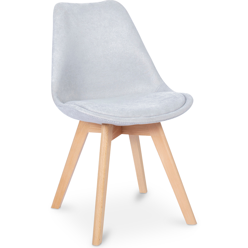  Buy Scandinavian Padded Dining Chair Light grey 59892 - in the EU