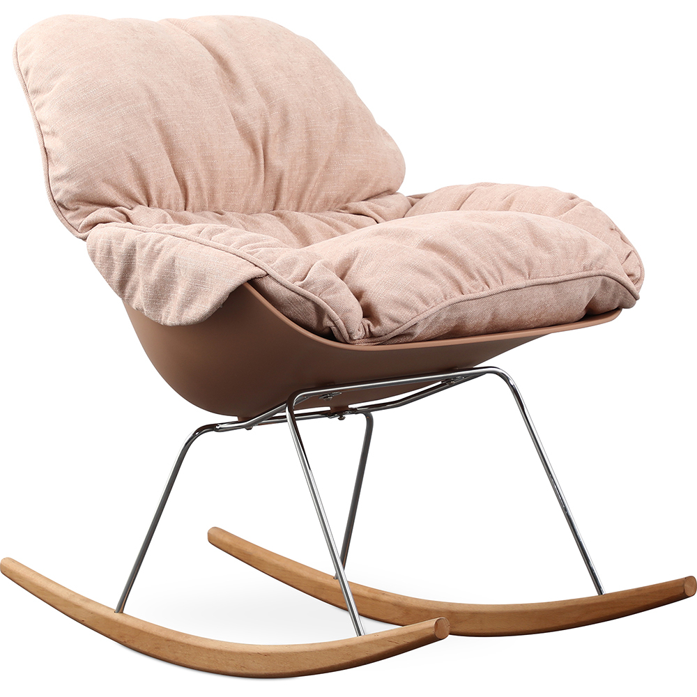  Buy Scandinavian Design Padded Rocking Chair Pink 59895 - in the EU