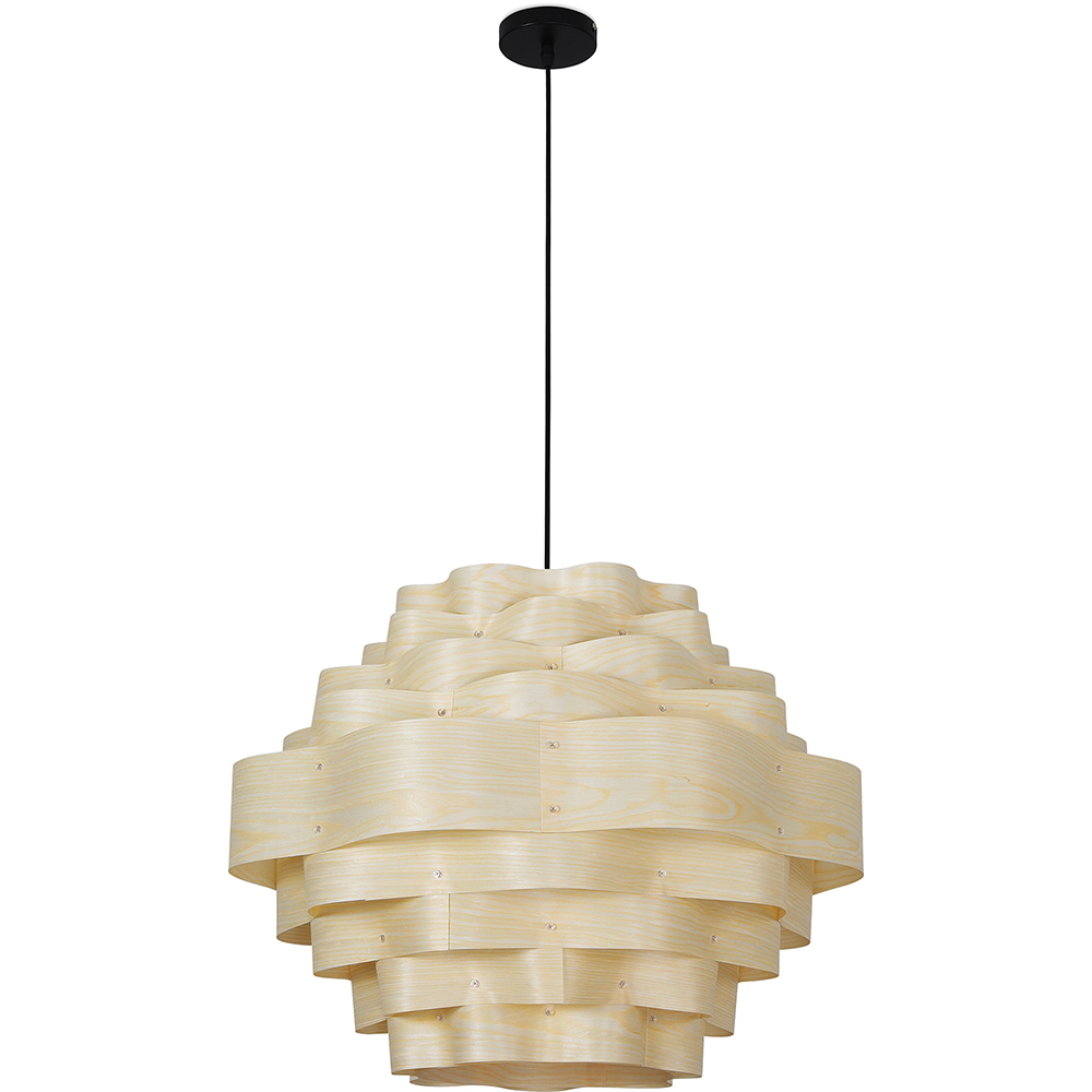  Buy Wooden Design Hanging Lamp Natural wood 59907 - in the EU