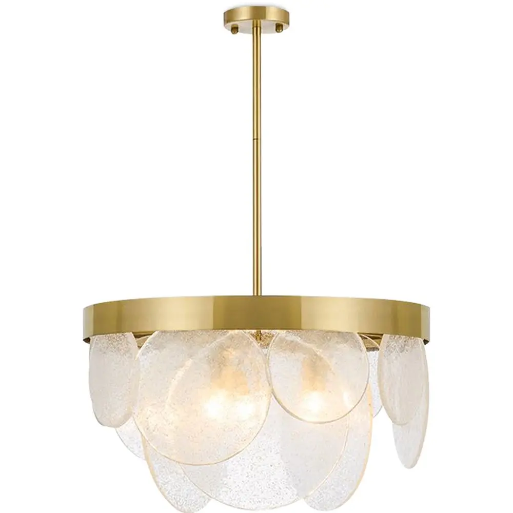  Buy Design Glass Hanging Lamp - Loren Gold 59928 - in the EU