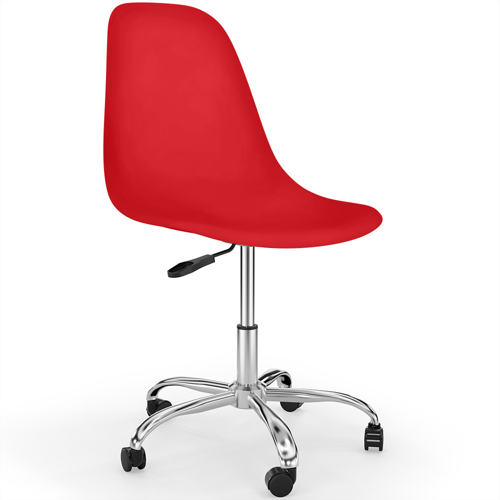  Buy Swivel office chair with casters - Brielle Red 59863 - in the EU