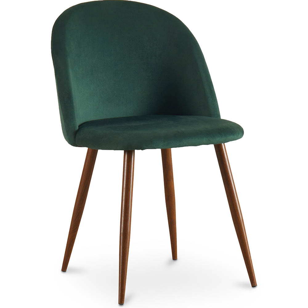  Buy Dining Chair - Upholstered in Velvet - Scandinavian Design - Bennett Dark green 59991 - in the EU