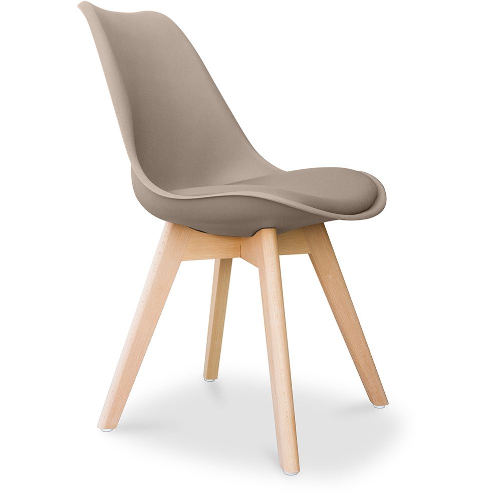 Buy Brielle Scandinavian design Chair with cushion  Taupe 58293 - in the EU