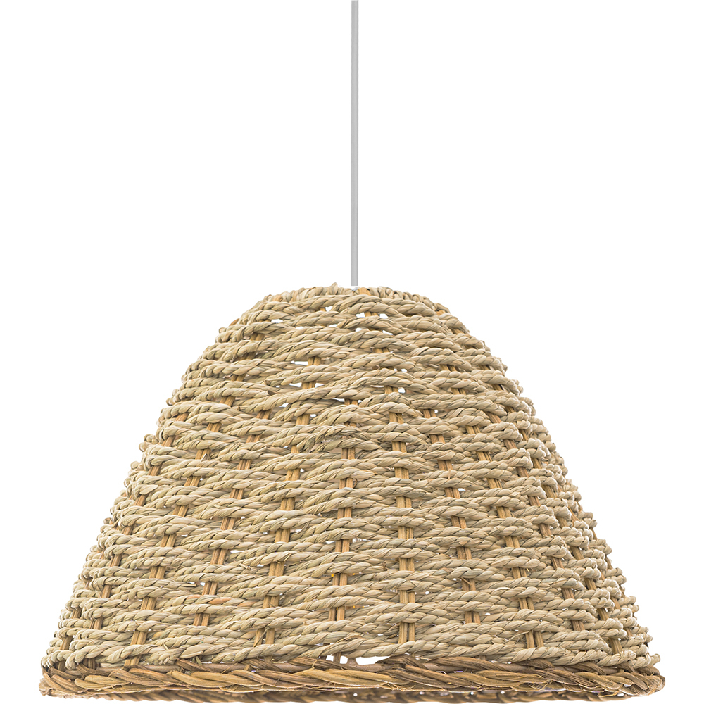  Buy Hanging Lamp Boho Bali Design Natural Rattan - Ter Natural wood 60032 - in the EU