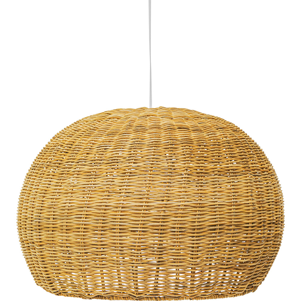  Buy Hanging Lamp Boho Bali Design Natural Rattan - Vin Natural wood 60034 - in the EU
