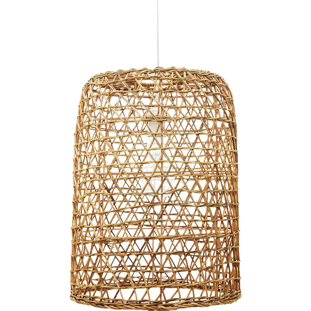  Buy Hanging Lamp Boho Bali Design Natural Rattan - Tais Natural wood 60035 - in the EU