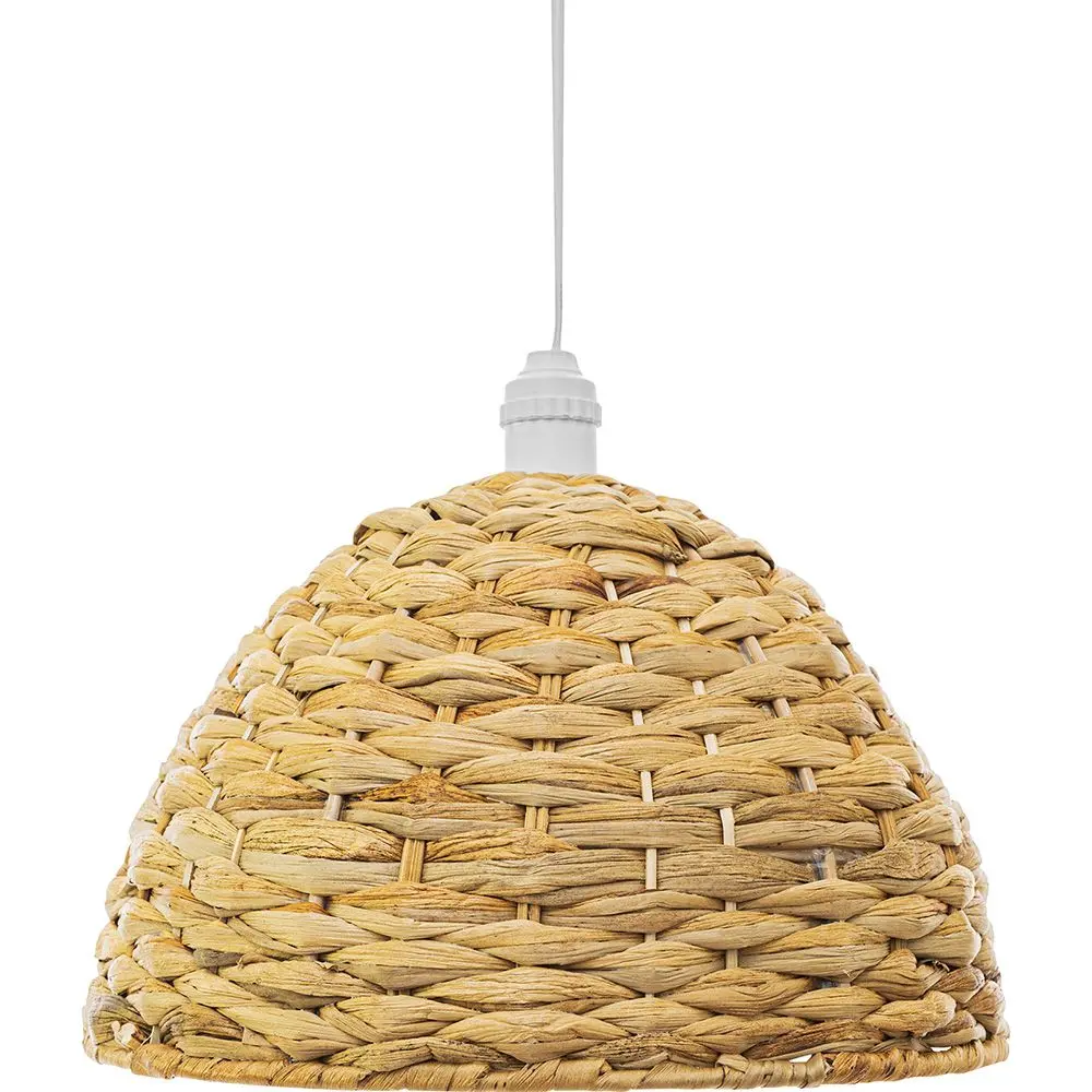  Buy Hanging Lamp Boho Bali Design Natural Rattan - Han Natural wood 60038 - in the EU