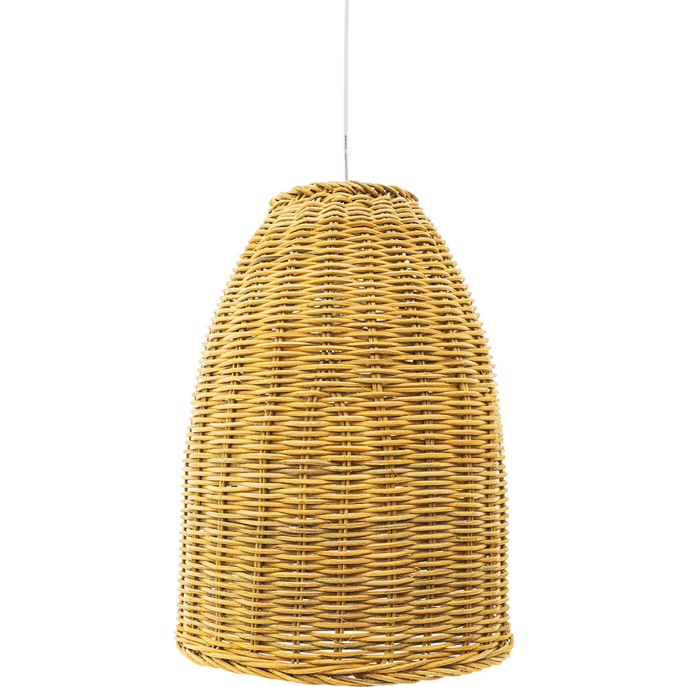  Buy Hanging Lamp Boho Bali Design Natural Rattan - Cam Natural wood 60041 - in the EU