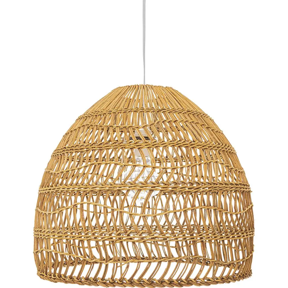  Buy Hanging Lamp Boho Bali Design Natural Rattan - 40 cm - Seam Natural wood 60044 - in the EU