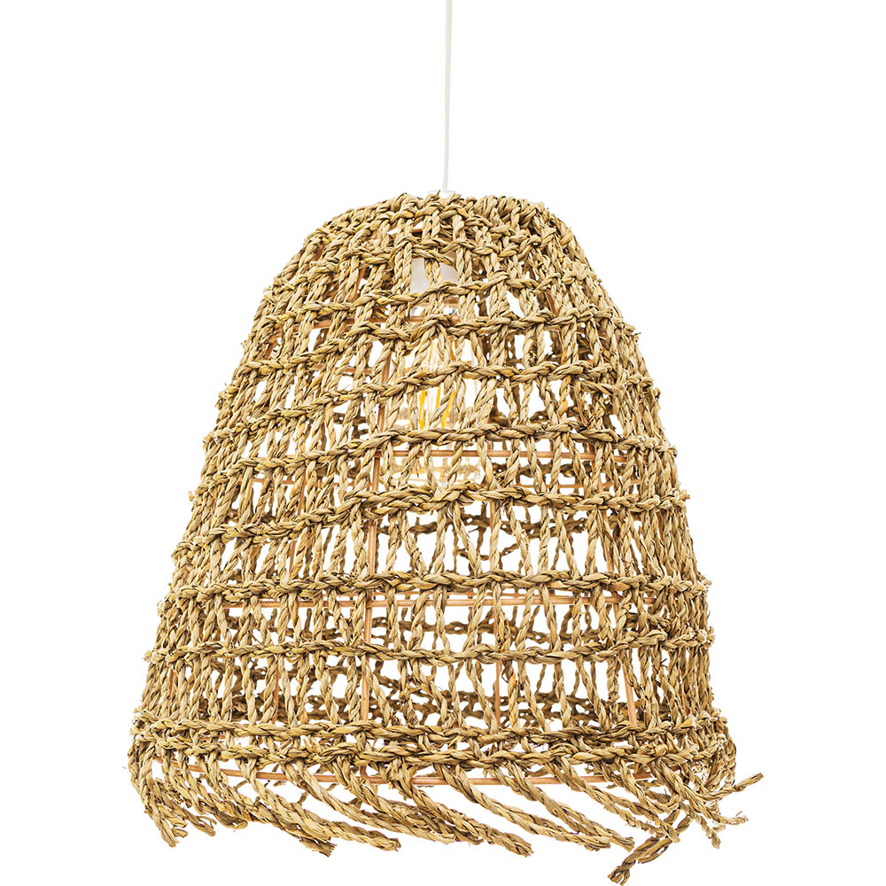 Buy Hanging Lamp Boho Bali Design Natural Rattan - Chiwa Natural wood 60049 - in the EU