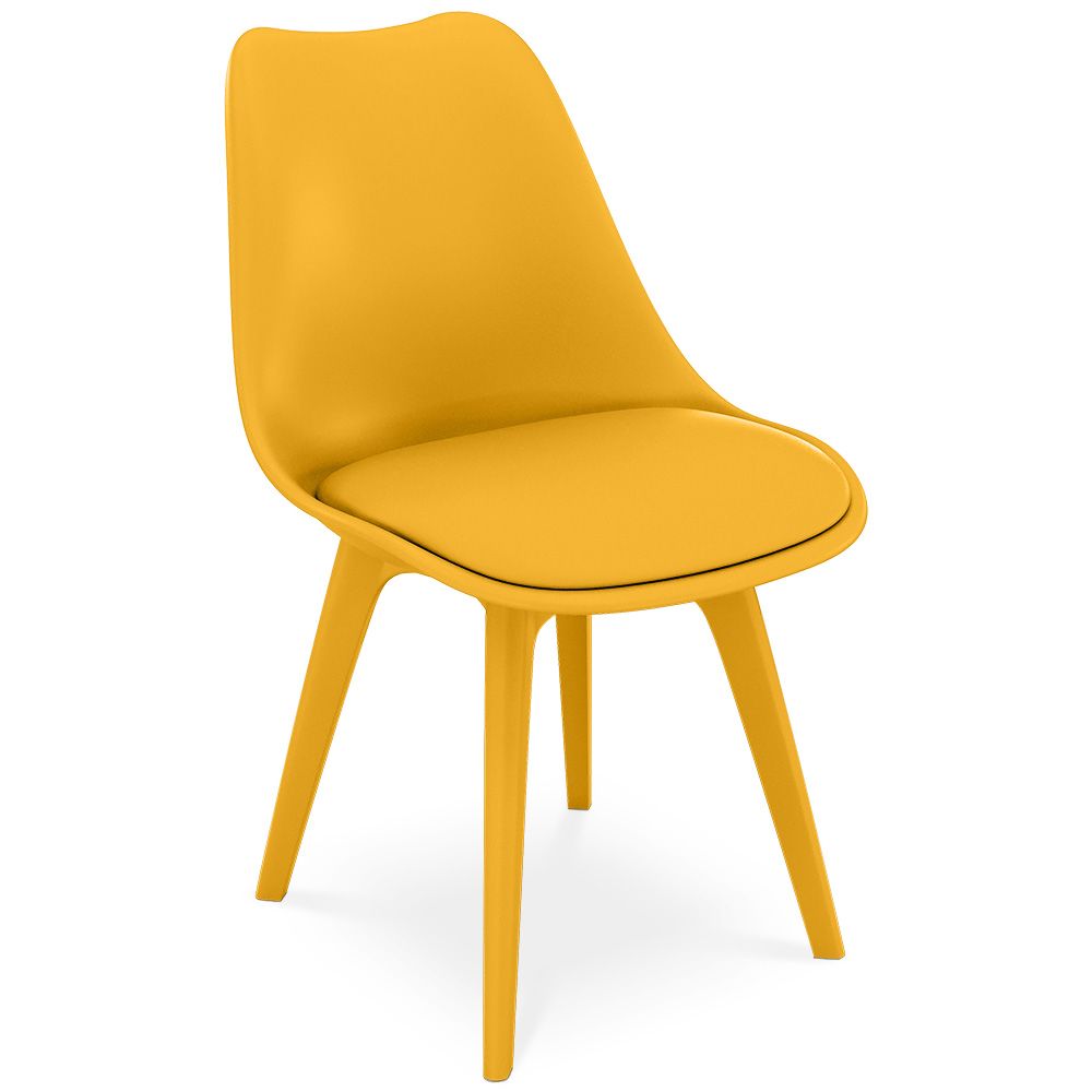 Buy Premium Brielle Scandinavian Design chair with cushion Yellow 59277 - in the EU