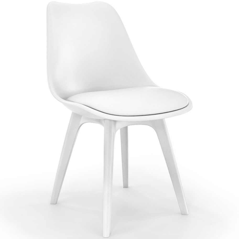  Buy Premium Brielle Scandinavian Design chair with cushion White 59277 - in the EU