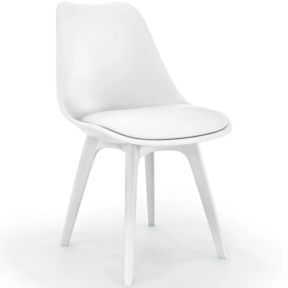  Buy Premium Brielle Scandinavian Design chair with cushion White 59277 - in the EU