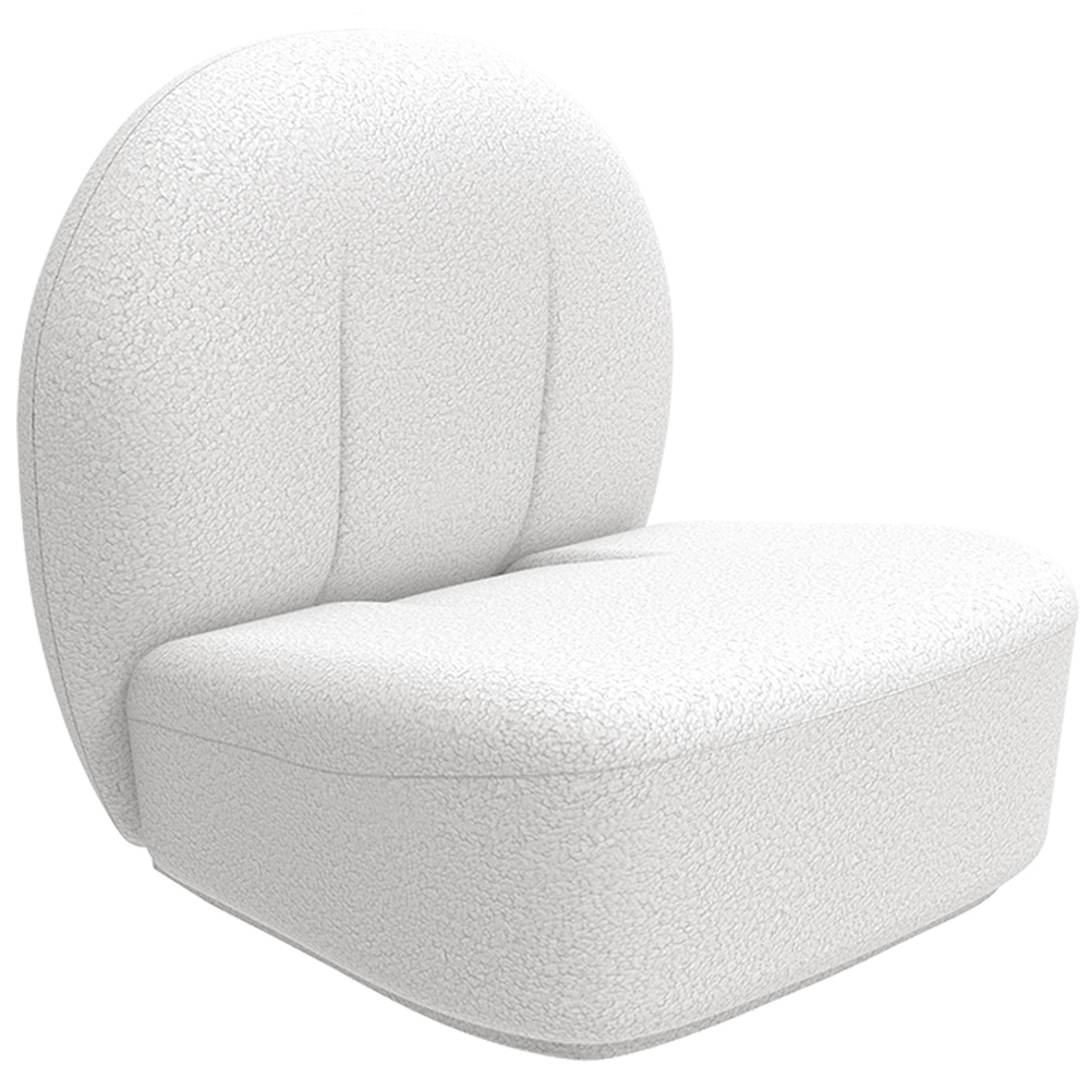  Buy White boucle ​armchair - upholstered - Sabine White 60072 - in the EU