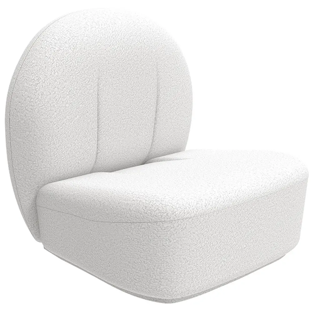  Buy White boucle ​armchair - upholstered - Sabine White 60072 - in the EU