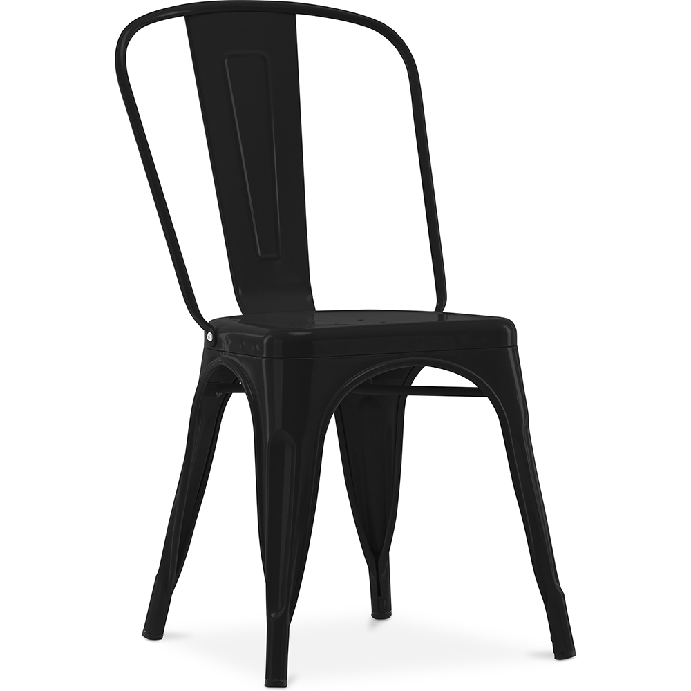  Buy Dining chair Bistrot Metalix industrial Metal - New Edition Black 60136 - in the EU