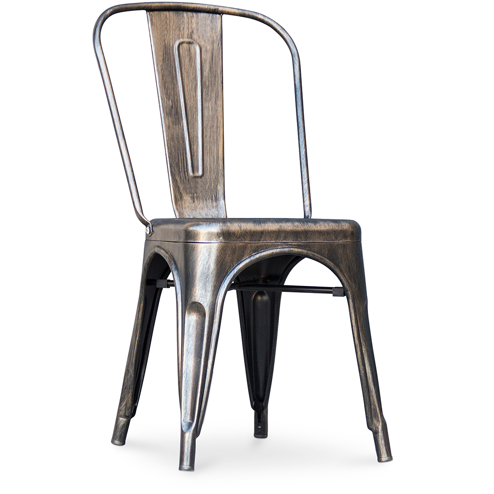  Buy Dining chair Bistrot Metalix industrial Metal - New Edition Metallic bronze 60136 - in the EU