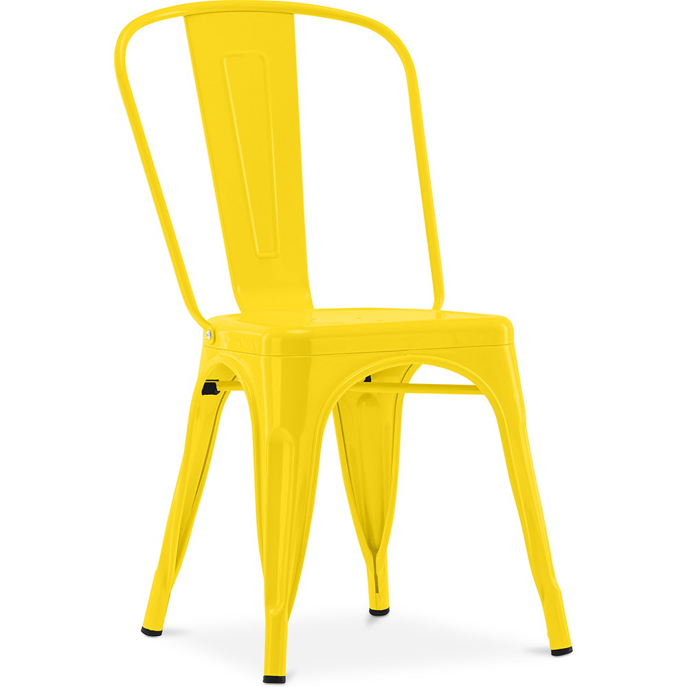 Buy Dining chair Bistrot Metalix industrial Metal - New Edition Yellow 60136 - in the EU