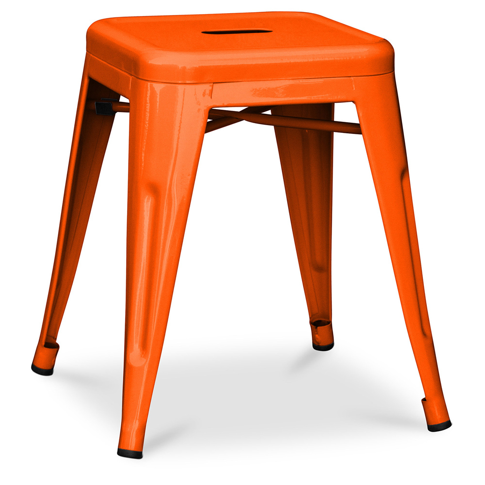  Buy Industrial Design Stool - 45cm - New Edition - Metalix Orange 60139 - in the EU