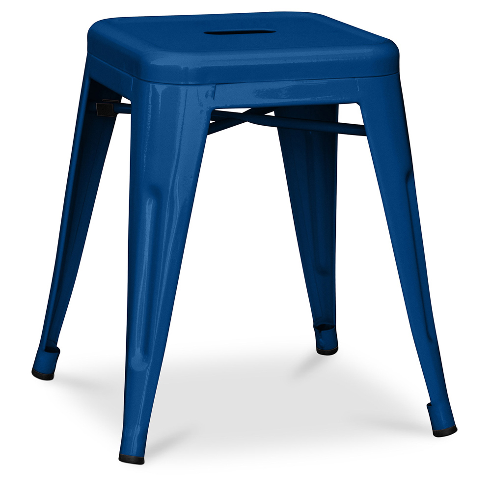  Buy Industrial Design Stool - 45cm - New Edition - Metalix Dark blue 60139 - in the EU