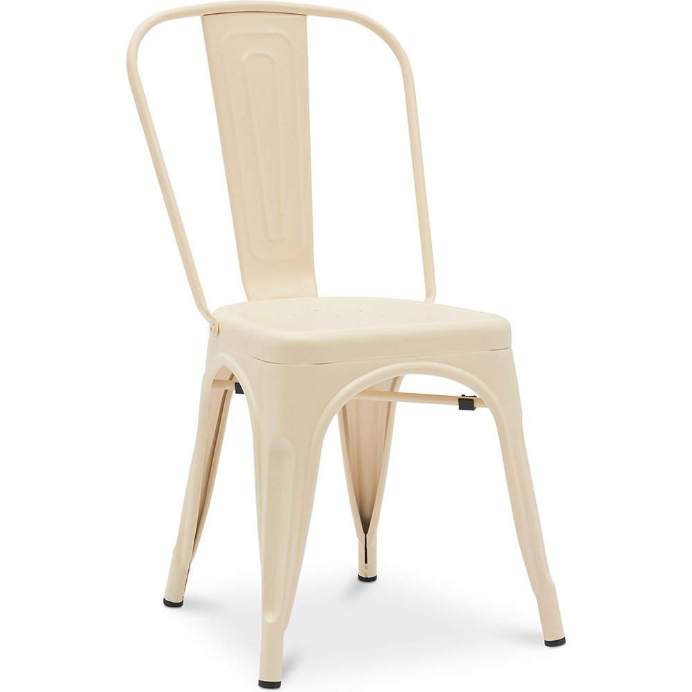  Buy Dining chair Bistrot Metalix industrial Matte Metal - New Edition Cream 60147 - in the EU