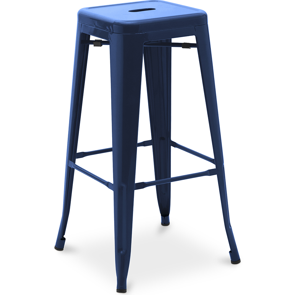  Buy Bar Stool – Industrial Style – Steel – 76 cm – Metalix Dark blue 60148 - in the EU