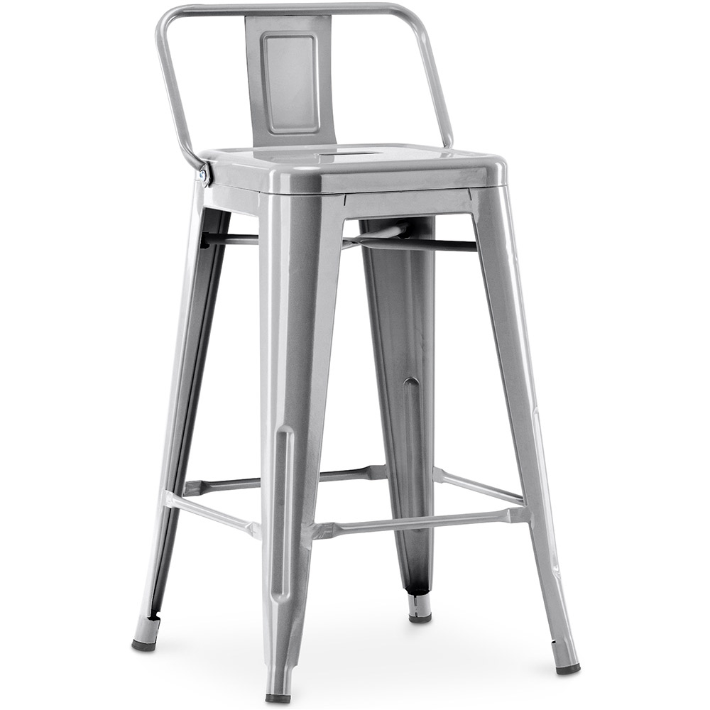  Buy Bar Stool with Backrest Industrial Design - 60cm - Metalix Steel 58409 - in the EU