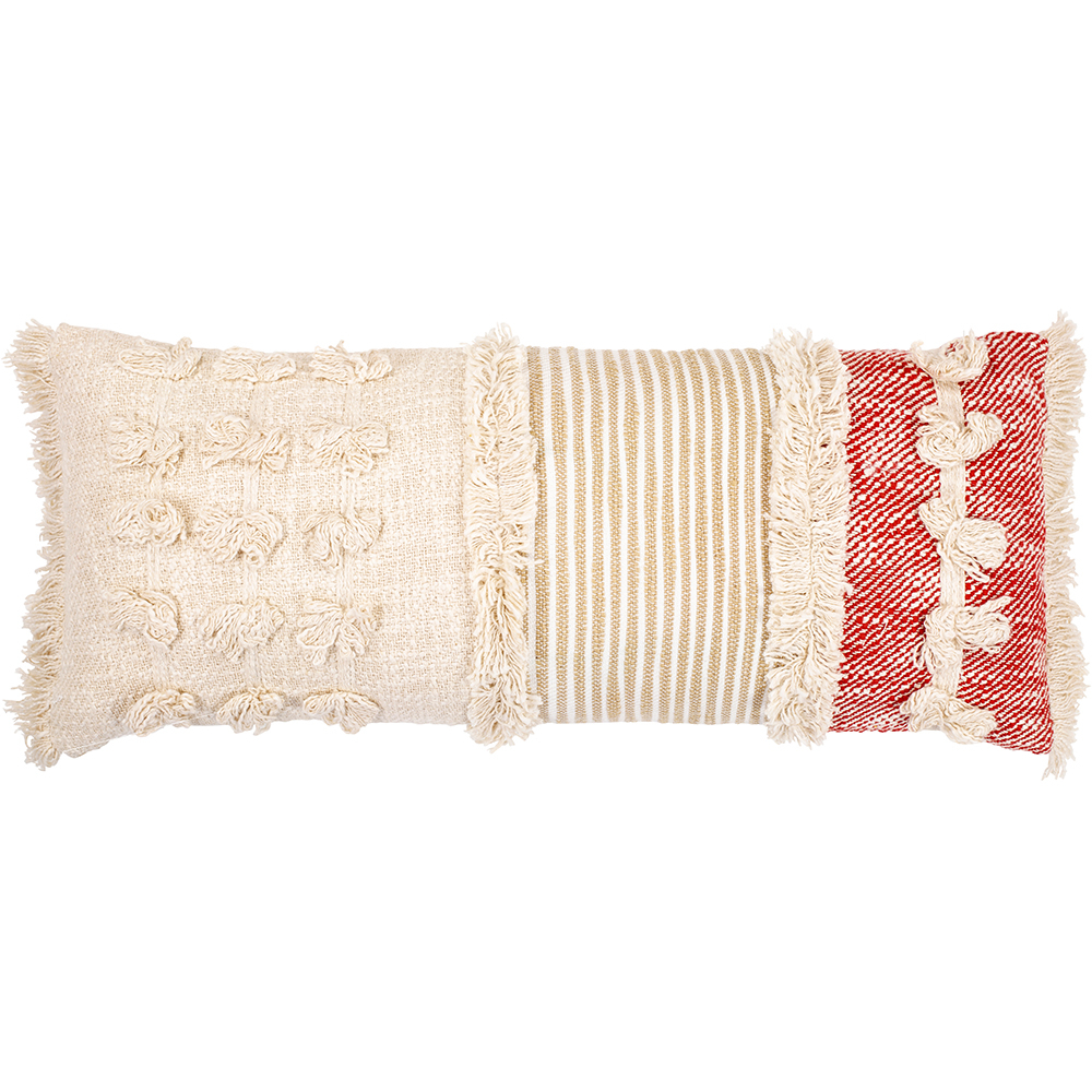  Buy Rectangular Cushion in Boho Bali Style, Cotton cover + filling - Evanora Multicolour 60180 - in the EU