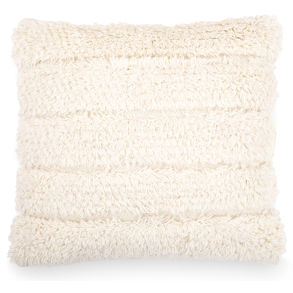  Buy Boho Bali Style Wool Cushion cover + filling - Akasha White 60190 - in the EU