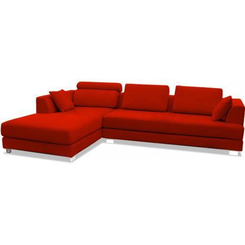  Buy Duve  Design Sofa (3 seater) - Right Angle - Fabric Red 16613 - in the EU