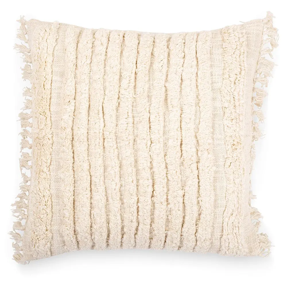  Buy Square Cotton Cushion in Boho Bali Style cover + filling - Forala Cream 60210 - in the EU