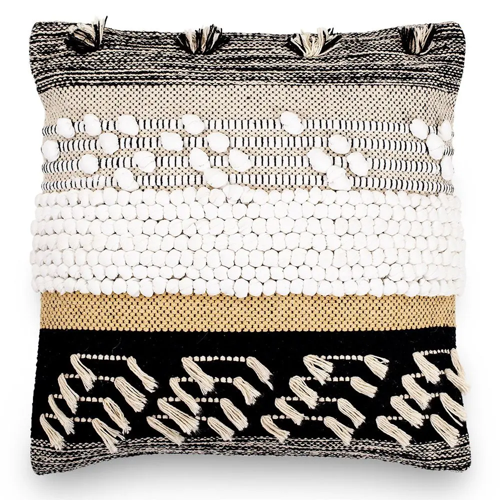  Buy Square Cotton Cushion in Boho Bali Style cover + filling - Claudia Multicolour 60215 - in the EU