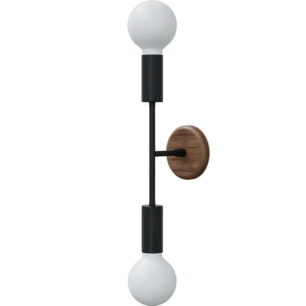  Buy Wall lamp in scandinavian style, metal and wood - Gert Dark Wood 60233 - in the EU