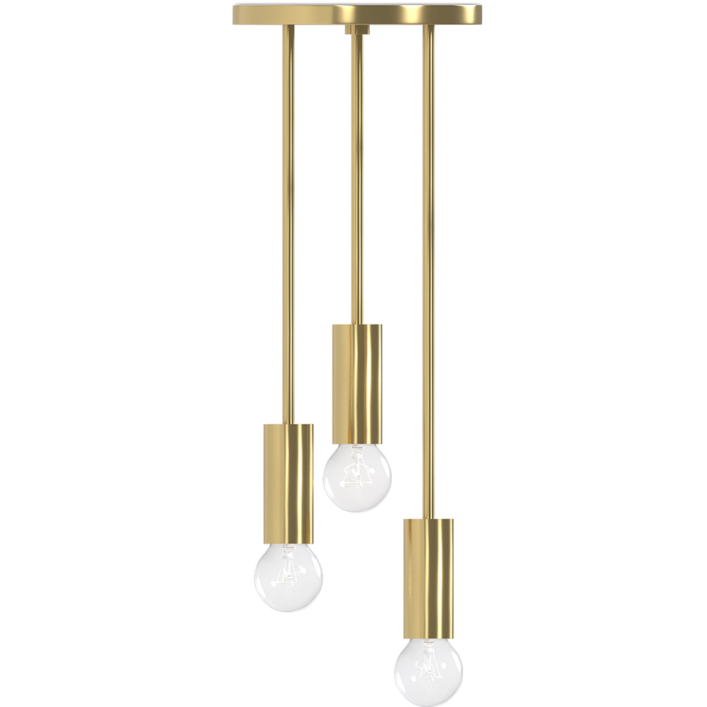  Buy Cluster pendant lamp in modern style, brass - Treck Gold 60236 - in the EU