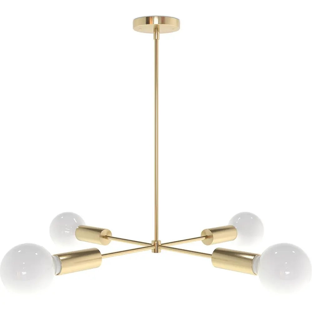  Buy Modern pendant chandelier, brass - Senay Gold 60237 - in the EU