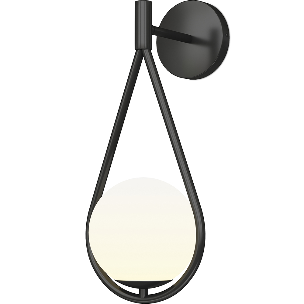  Buy Wall lamp in scandinavian style, glass - Drop Black 60240 - in the EU