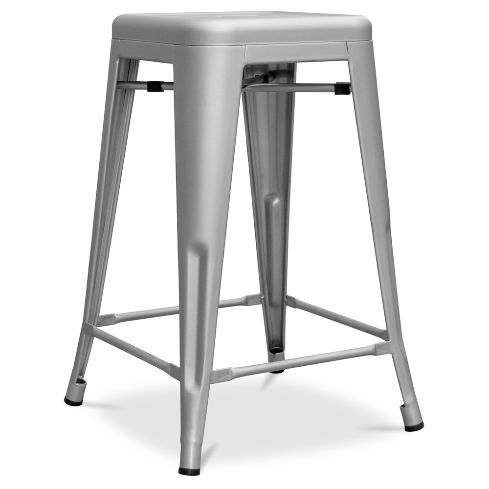  Buy Bistrot Metalix Stool Matte Metal - 60cm - New edition Steel 60324 - in the EU