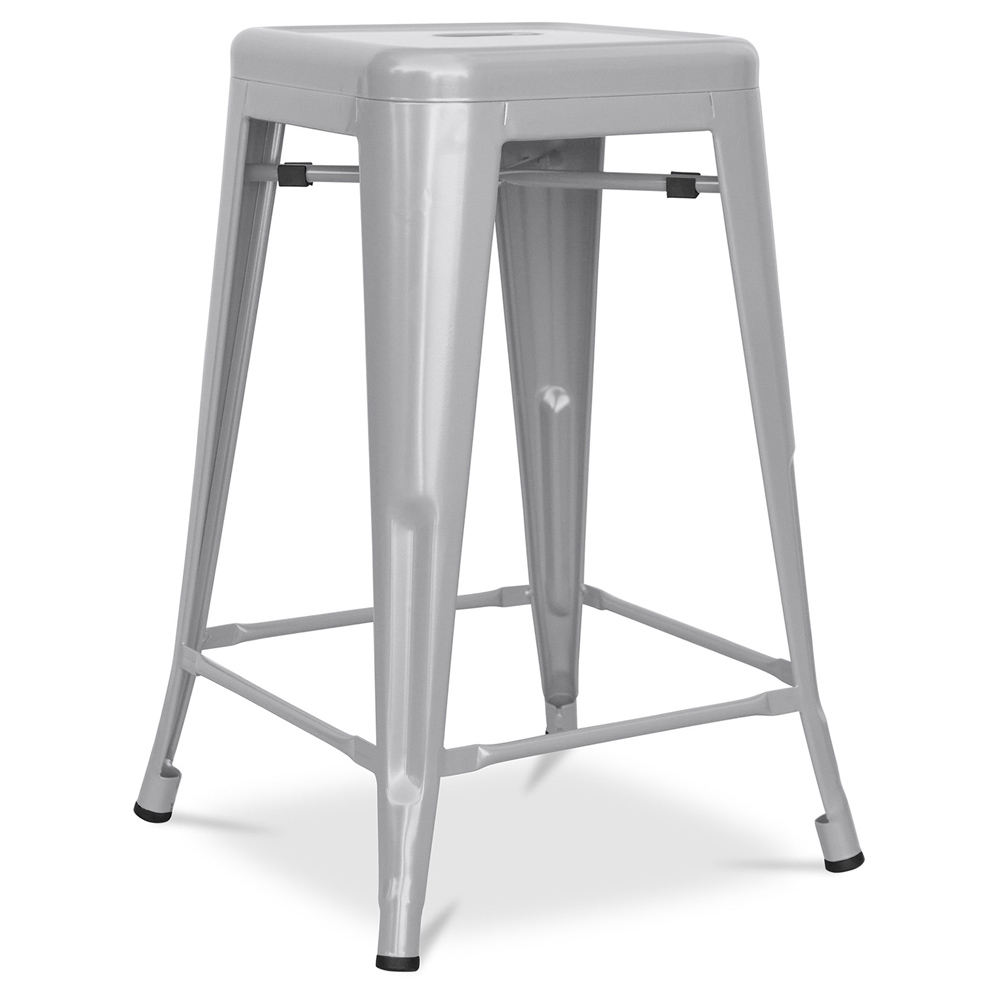  Buy Bistrot Metalix Stool Matte Metal - 60cm - New edition Light grey 60324 - in the EU