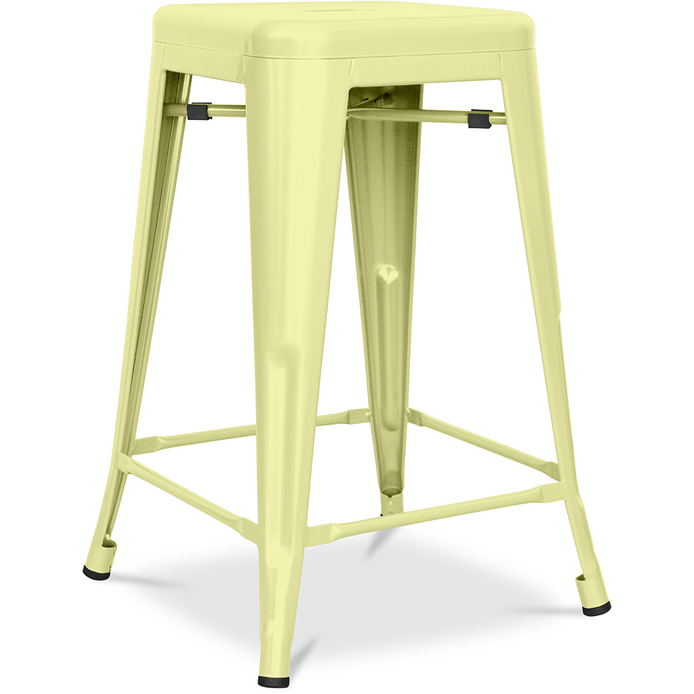  Buy Bistrot Metalix Stool Matte Metal - 60cm - New edition Pastel yellow 60324 - in the EU