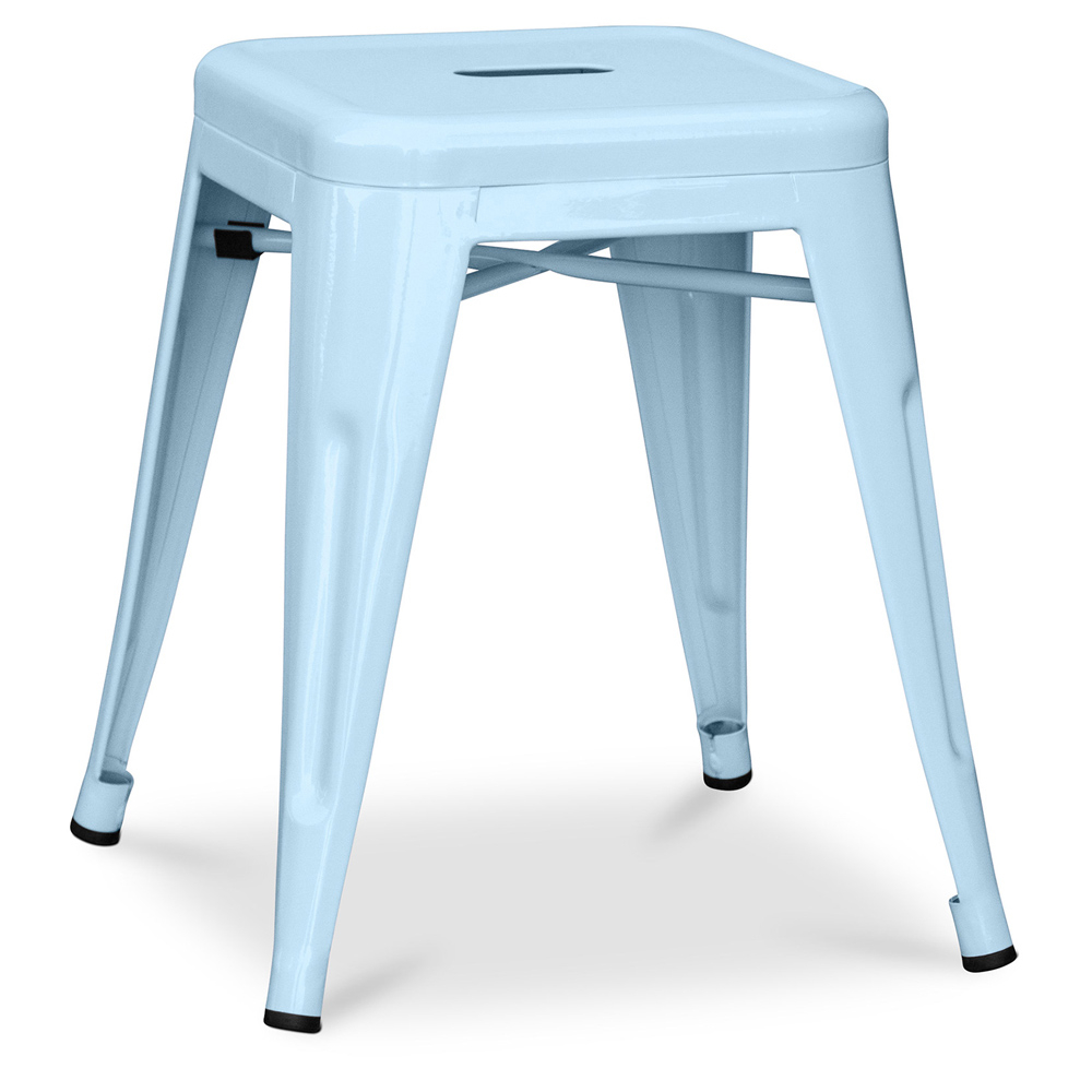  Buy Industrial Design Stool - 45cm - New Edition - Metalix Light blue 60139 - in the EU