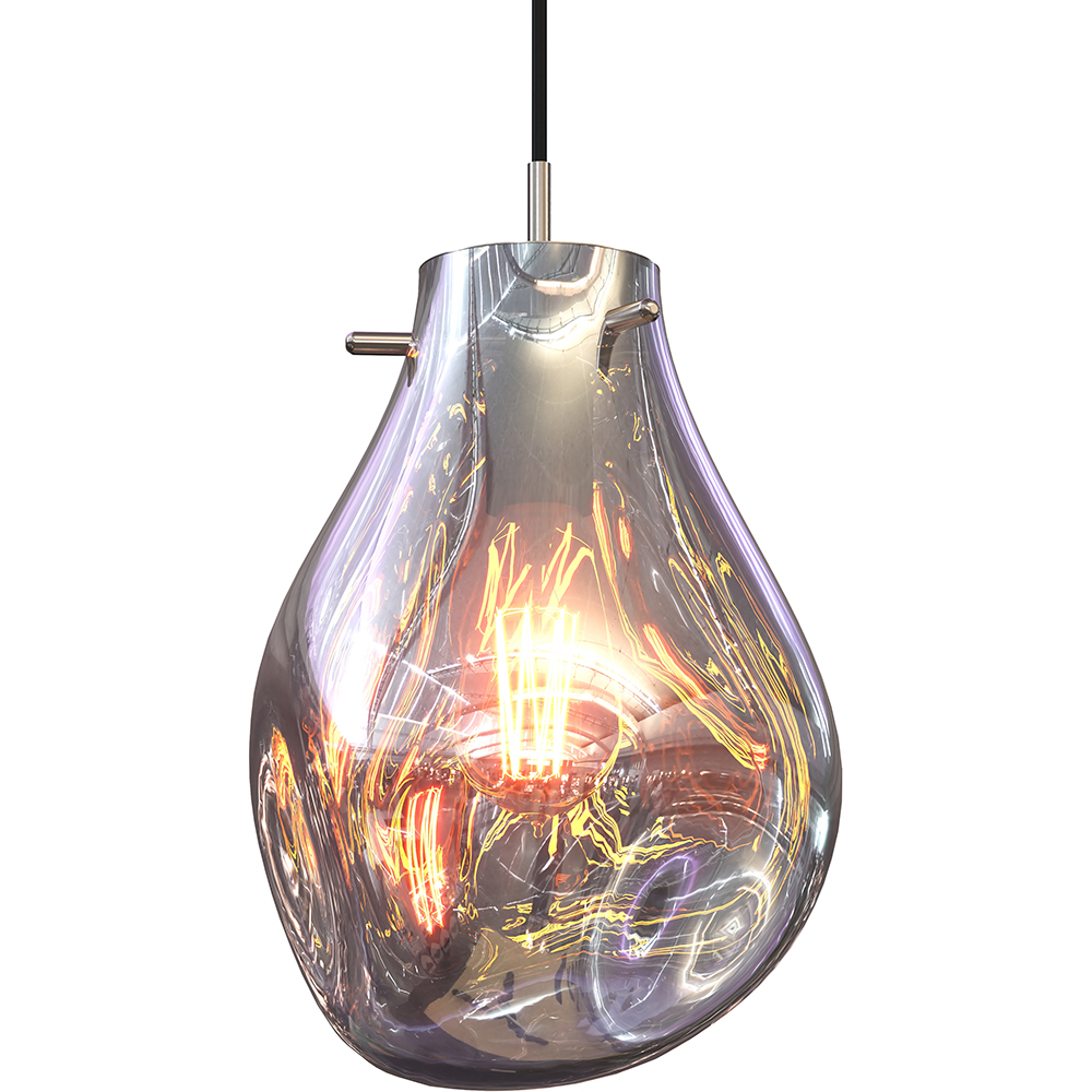  Buy Glass pendant lamp - Nerva Silver 60395 - in the EU