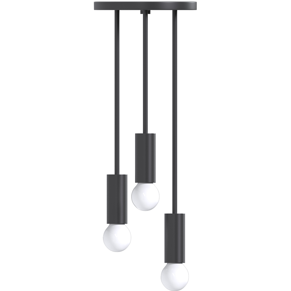  Buy Cluster pendant lamp in scandinavian style, metal - Treck Black 60235 - in the EU