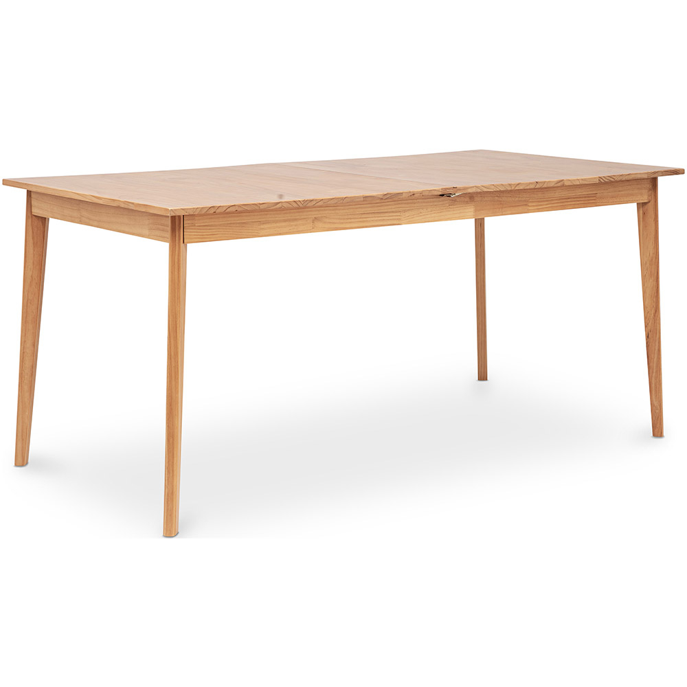  Buy Scandinavian style extendable dining table in wood 160/200CM - Cire Natural wood 60413 - in the EU
