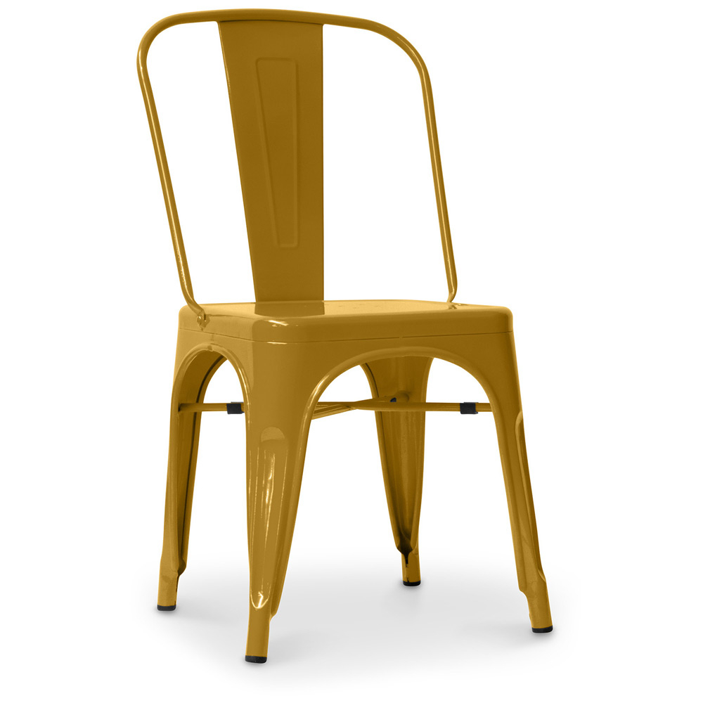  Buy Dining chair Bistrot Metalix Industrial Square Metal - New Edition Gold 32871 - in the EU