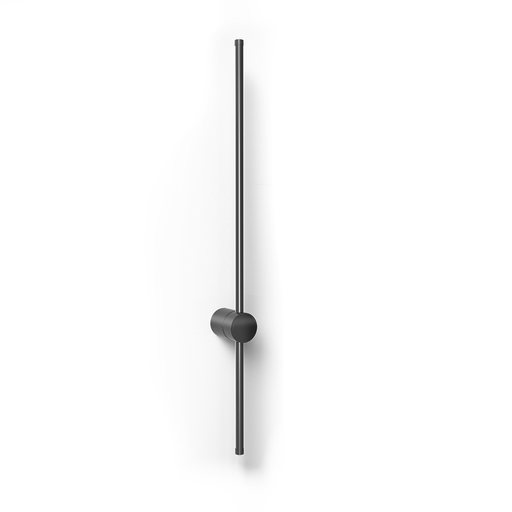  Buy Aluminum stick wall light in modern design, 80cm - Grobe Black 60421 - in the EU