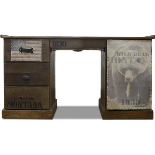  Buy Vintage Industrial Wild Bear Desk - Wood Natural wood 51323 - in the EU