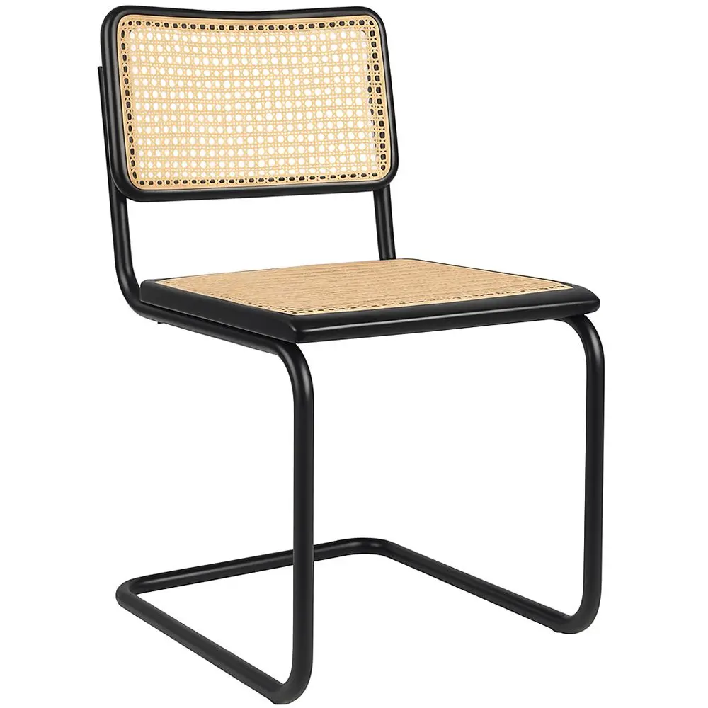  Buy Dining Chair, Natural Rattan And Black Wood - Lona Black 60451 - in the EU