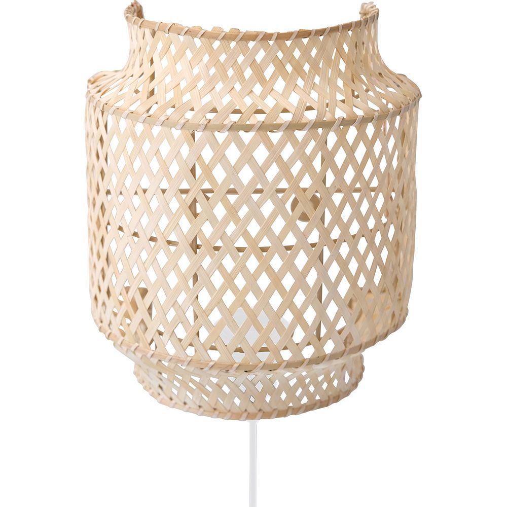  Buy Bamboo Wall Lamp Shade, Boho Bali Style - Lorna Natural 60485 - in the EU