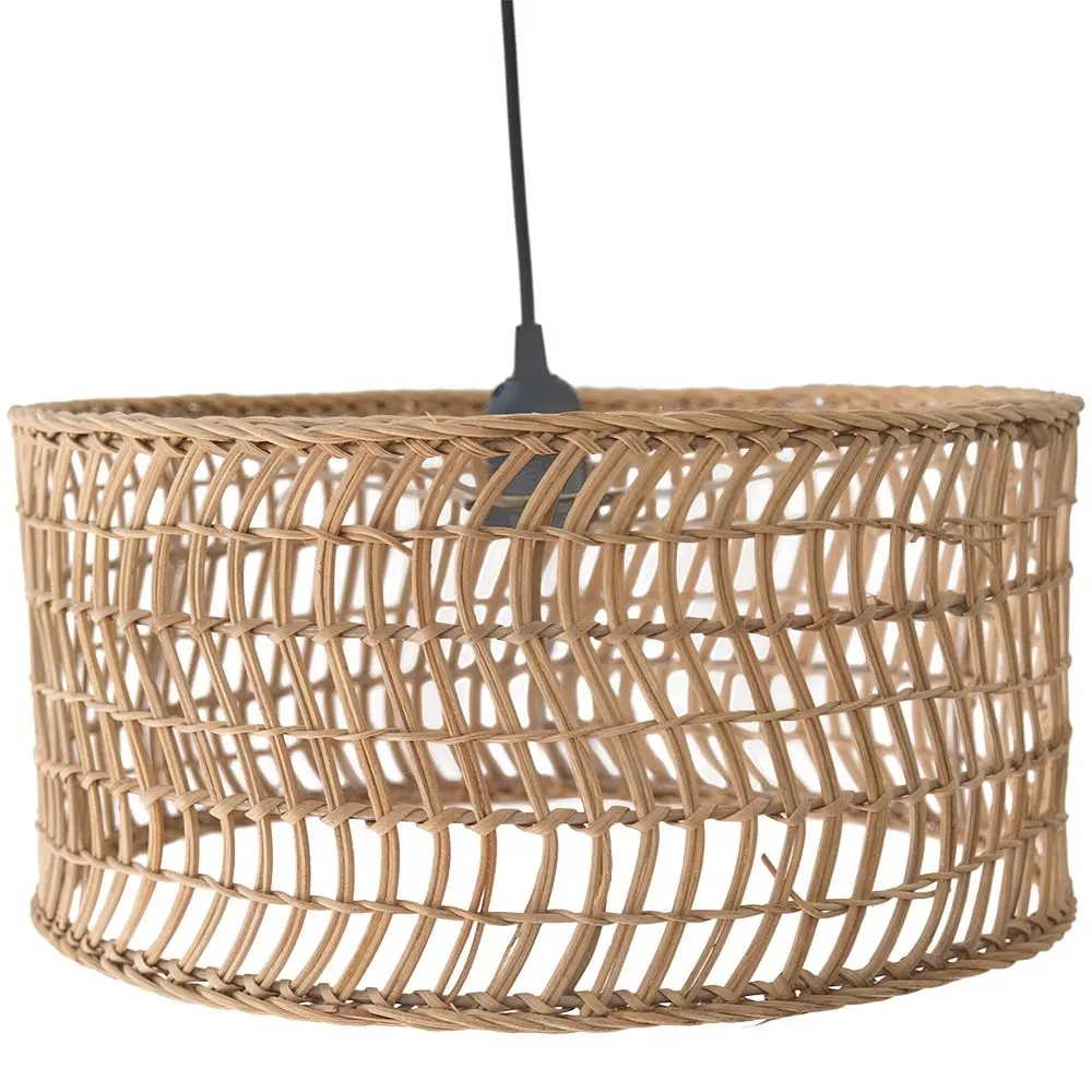  Buy Woven Rattan Pendant Light, Boho Bali Style - Orna Natural 60490 - in the EU