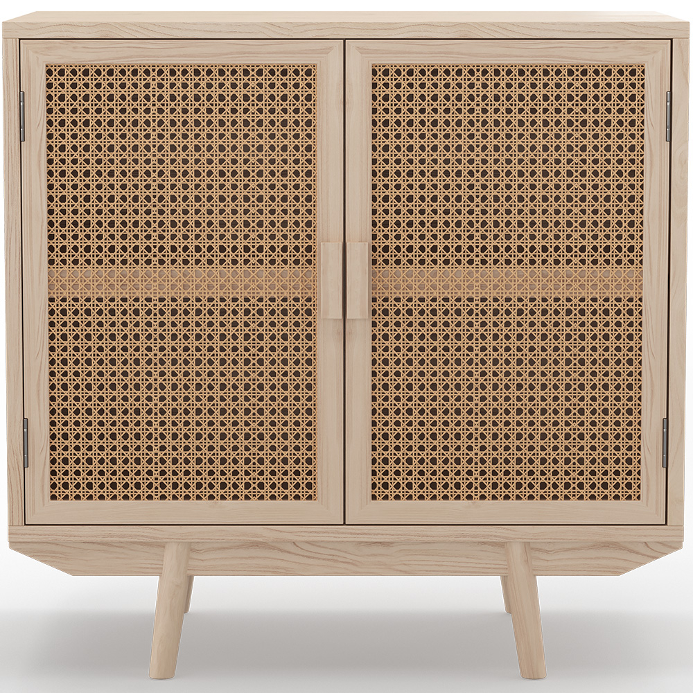  Buy Natural Wood Sideboard - Boho Bali Design - 2 doors -  Wada Natural 60510 - in the EU